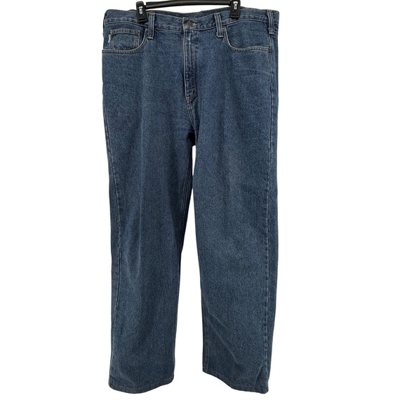 Carhartt Relaxed Fit Mens 40x34 Blue Denim Jeans B460 DPS Made in Mexico Cotton - Picture 4 of 5